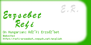 erzsebet refi business card